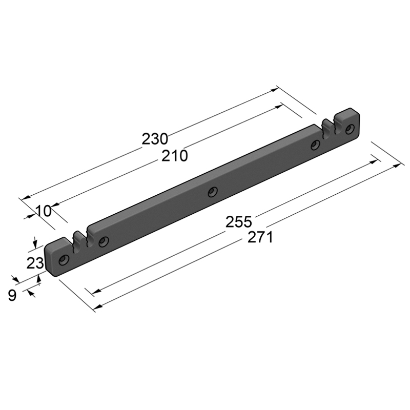 PLASTIC SIDE SUPPORT FOR DISH RACK CABINET STORAGE